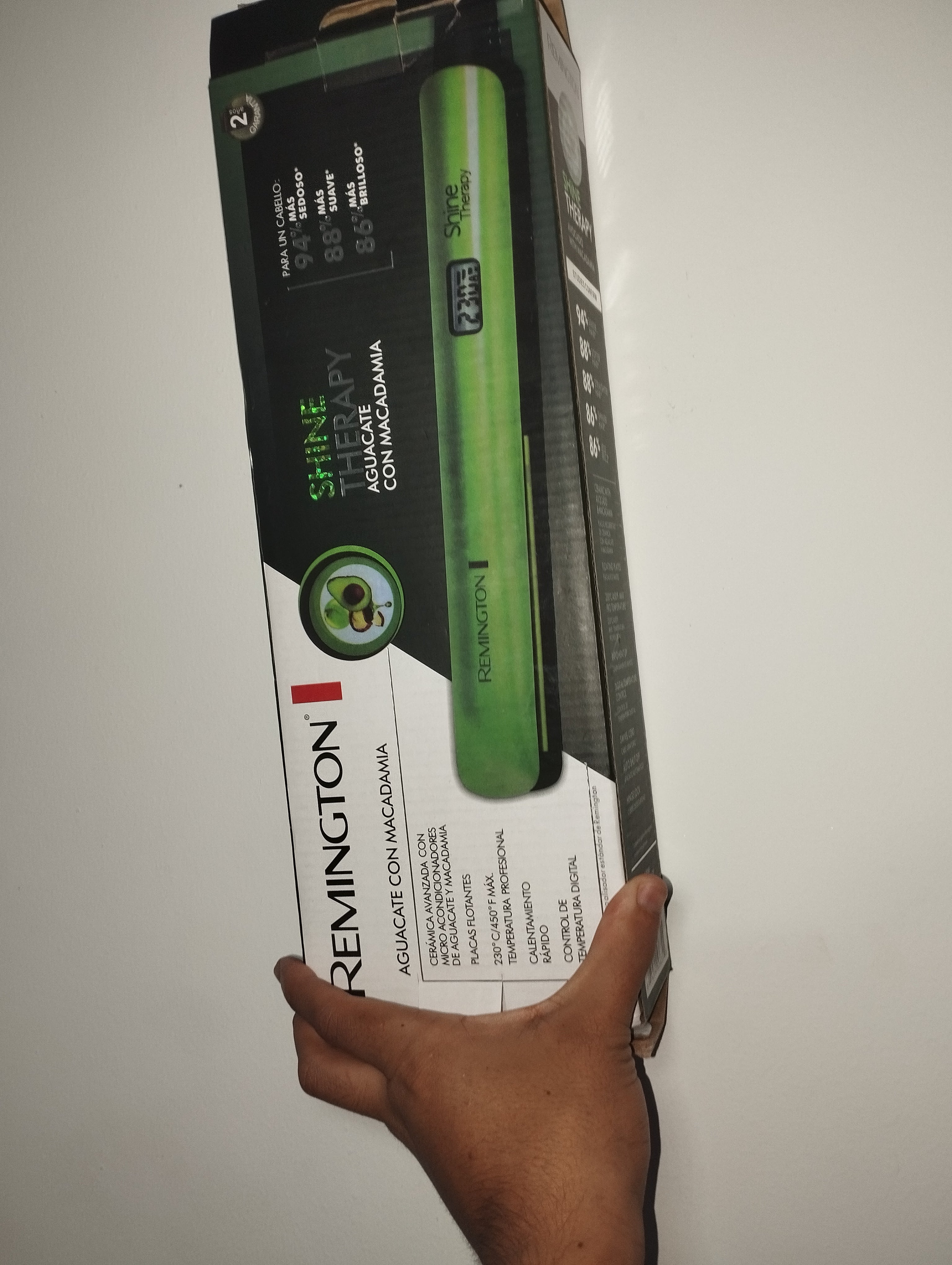 Plancha Remington Aguacate & Macadamia - Brillo Profesional |Shope One
